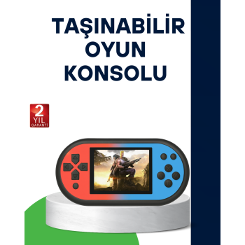 520 Oyunlu Taşınabilir Oyun Konsolu HD Ekranlı Retro Eğlence