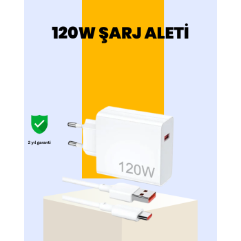 KESGİN MARKET ® 120 Watt Type C Hızlı Şarj Cihazı Oppo Reno 4 5 6 Uyumlu