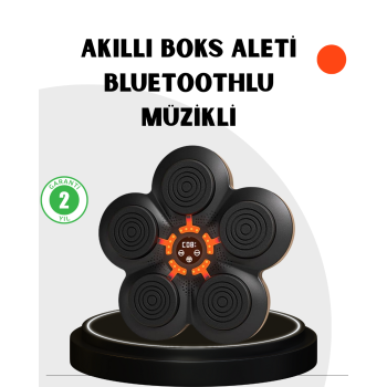KESGİN MARKET ® Evde Fitness İçin Akıllı Boks Makinesi Işıklı Vuruş Noktalı Bluetoothlu