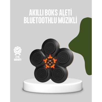 KESGİN MARKET ® Akıllı Müzikli Boks Makinesi Bluetooth Bağlantılı Işıklı Hedefli Fitness Aleti