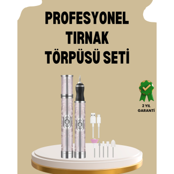 KESGİN MARKET ® USB Şarjlı Profesyonel 20.000 RPM Elektrikli Oje Sökücü ve Tırnak Bakım Aleti