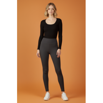 Kadın Fitilli Gri Tayt