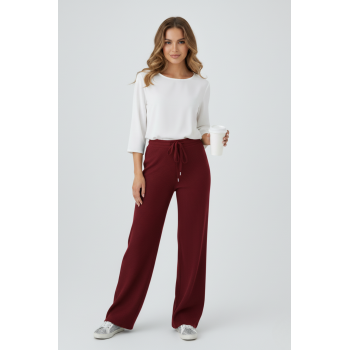 Kadın Modern Bordo Pantolon