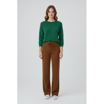 Kadın Modern Kahverengi Pantolon