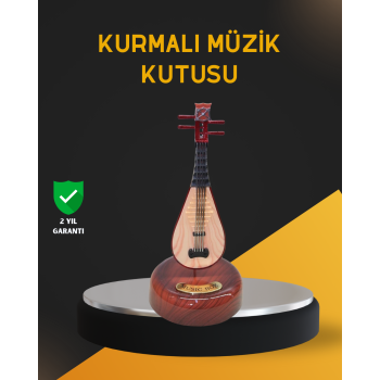 KESGİN MARKET®Klasik Ud Figürlü Melodili Müzik Kutusu Şık Hediyelik