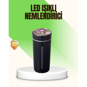 KESGİN MARKET®LED Işıklı Aromaterapi Hava Nemlendirici Ultrasonik Sessiz Nem Ayarı