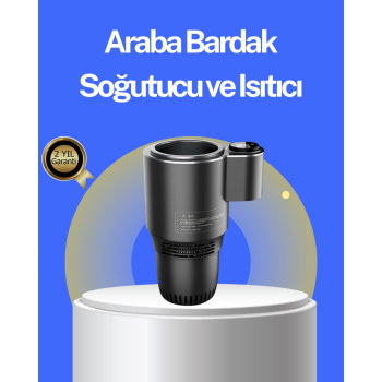 KESGİN MARKET®Araç İçi Isıtıcı Soğutucu Bardaklık 60°C Isıtma -4°C Soğutma