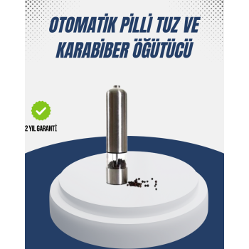 Otomatik Baharat Değirmeni Paslanmaz Gövde Ergonomik Tasarım