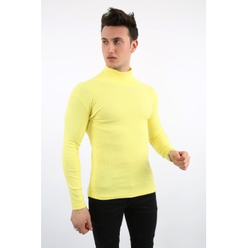 Fitili Likralı Kumaş Erkek Günlük Boğazlı Body