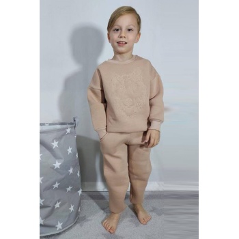 Üç İplik Şardonlu Baskılı Erkek Çocuk Günlük Takım