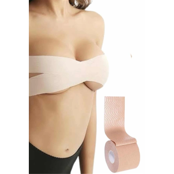 Toparlayıcı Göğüs Bandı Şekillendirici Ten Rengine Uygun Esnek Hassas Ciltlere Uygun