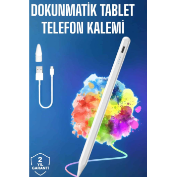 Tablet Kalemi İos Android Windows Uyumlu Yedek Uçlu Universal Çizim Kalemi