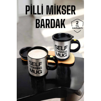 Mikser Kupa Yazılı Mug Bardak Karıştırma Özelliği