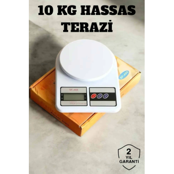 Hassas Terazi 10 Kg Kapasiteli, Yüksek Hassasiyetli Dijital Mutfak Tartısı