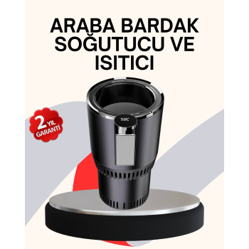 Araba Bardaklığı Isıtma Soğutma Ayarlı Çakmak Girişli Akıllı Model