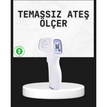 Temassız Termometre Hızlı Ölçüm Güvenli Dijital Ateş Ölçer