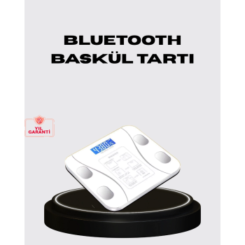 Akıllı Dijital Baskül – Bluetooth Bağlantılı, 8 Ölçüm Verili, Akıllı Vücut Analiz Tartısı