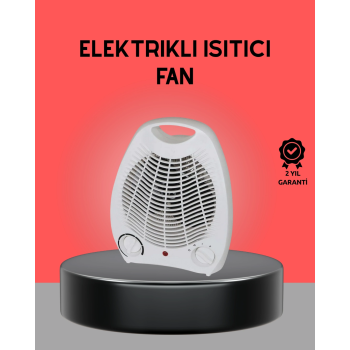 Mini Elektrikli Isıtıcı 2000w – Termostatlı Fanlı Isıtma, Taşınabilir Tasarım