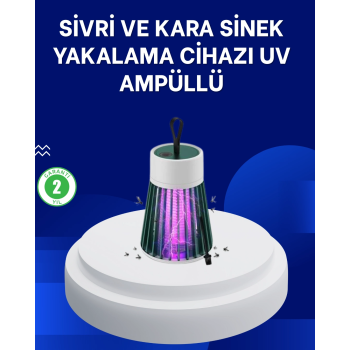 2’si 1 Arada Led Işıklı Elektrikli Böcek Öldürücü