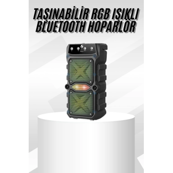 Çift Çıkışlı Güçlü Bataryalı Kablosuz Yüksek Ses Kaliteli Bluetooth Hoparlör