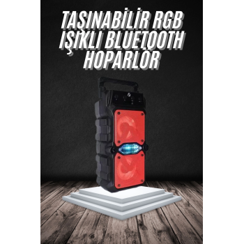 Bluetooth Hoparlör Çift Mikrofonlu Güçlü Ses Kaliteli Kesintisiz Kablosuz