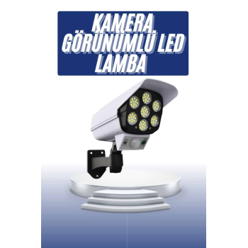 Solar Bahçe Lambası Uzaktan Kumandalı Kamera Görünümlü Hareket Sensörlü