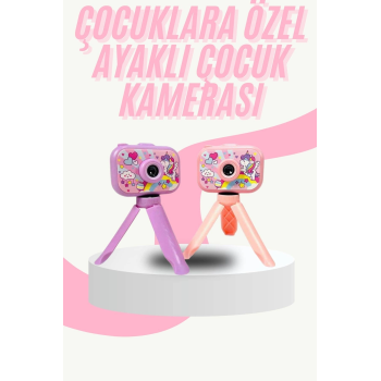 Çocuk Için Eğitici Video Kamera Ayaklı Mini Fotoğraf Makinesi