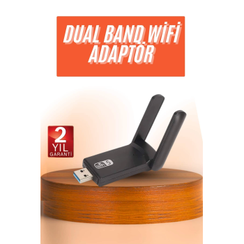 Wifi Alıcı Dual Band Usb 3.0 Adaptör Kablosuz Windows 7/8/10/11
