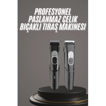 Pro Şarjlı Saç Sakal Tıraş Makinesi Ense Kesme Makinesi Lazer Öncesi Kısaltma