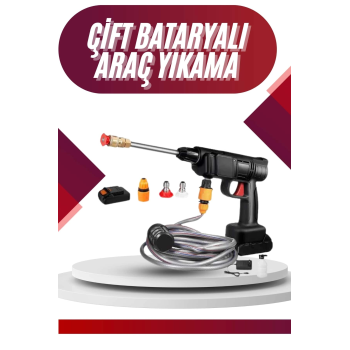 Oto Araba Yıkama Şarjlı Ve Yüksek Basınçlı Oto Yıkama Ve Sulama Tabancası
