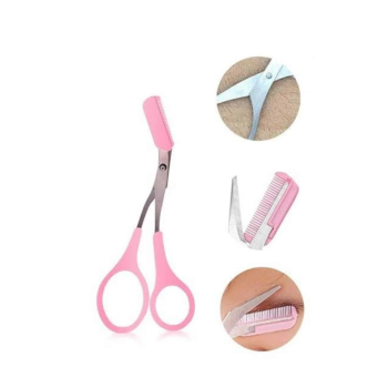 Taraklı Kaş Bıyık Makası Ve Kaş Ustura Seti Kaş Bıyık Tüy Alma Epilasyon Aleti 2li Set