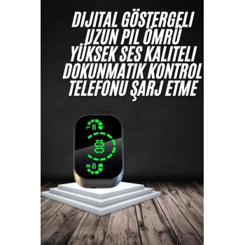 Yeni Nesil Bluetooth Kulaklık Çağrı Cevaplayabilen Dijital Göstergeli Powerbankli