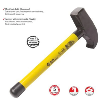 Kamyoncu Metal Saplı Çekiç 1500 Gr