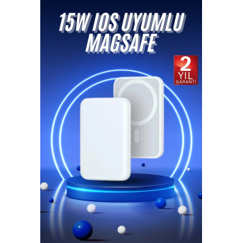 Magsafe Battery Pack Powerbank Kablosuz Şarj 5.000 Mah