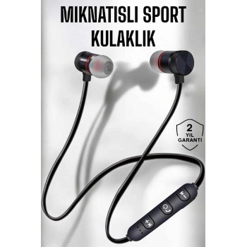 Kablolu Mıknatıslı Sport Kulaklık Bluetooth Bağlantılı