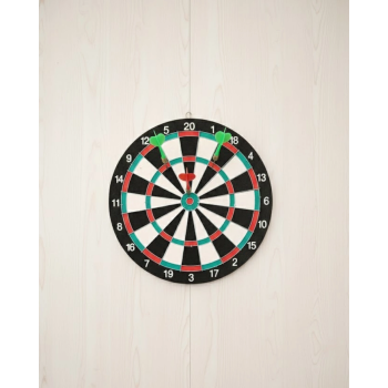 Ev Ve Oyun Alanları İçin 15 İnç Dart Tahtası 4 Dart Oku Dahil