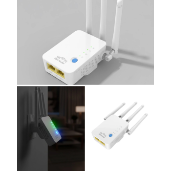 Ev Ve Ofis İçin Wifi Güçlendirici Wps Düğmeli Güvenli Tekrarlayıcı