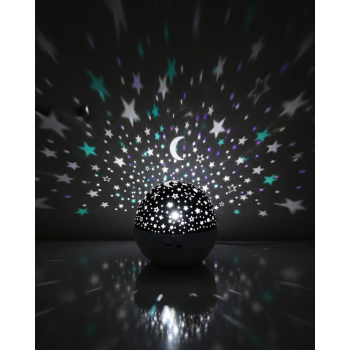 Zaman Ayarlı Fişli Yıldız Projektör Ortam Lambası