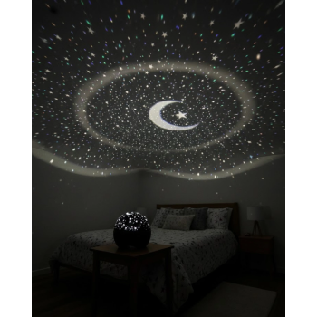 Fişli Yıldız Projektör Gece Lambası Müzikli