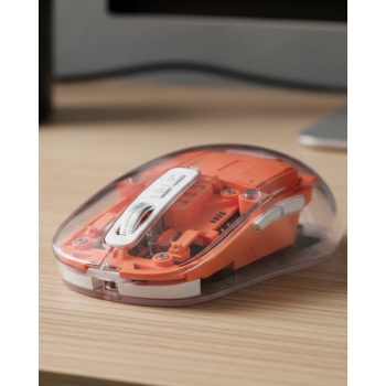 Şeffaf Kablosuz Mouse Bluetooth Bağlantılı Sessiz Tıklama