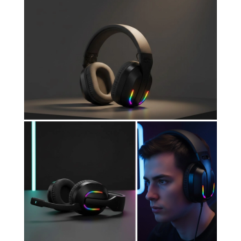 Rgb Aydınlatmalı Kablosuz  Kulaklığı Konsol Ve Pc Uyumlu