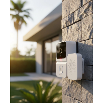 Kablosuz Video Kapı Zili Android İos Uyumlu Güvenlik Kamerası