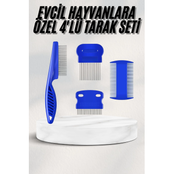 Tüy Fırçası Bit Tarağı Seti Evcil Hayvan Tüy Toplayıcı Bit Pire Önleyici Tarak