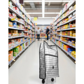 Geniş Hacimli Tekerlekli Pazar Çantası Dayanıklı Ve Ergonomik