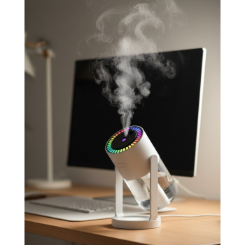 Yıldızlı Projektör Hava Nemlendirici Ultrasonik Buhar ve RGB Işık