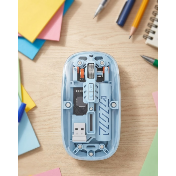 Ofis ve Günlük Kullanım İçin Mavi Bluetooth Kablosuz Mouse