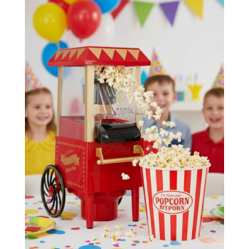 5 Dakikada Popcorn Hazırlayan Yağsız Patlatma Makinesi