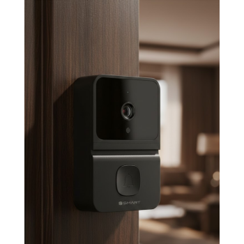 Kablosuz Video Kapı Zili Gece Görüşlü Gerçek Zamanlı Fotoğraf