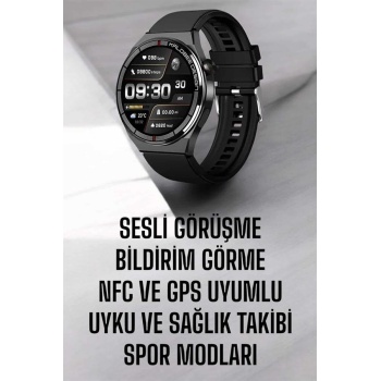 Akıllı Saat Nabız Sensörlü Bildirim Görebilen Spor Modları GPS Takibi