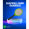 Pil ile Çalışan Elektrikli Sivrisinek Raketi | Kimyasal İçermeyen Hijyenik Çözüm